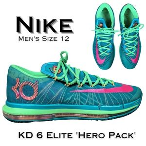 Nike KD 6 Elite 'Hero Pack Mens Size 12 Basketball Shoe Sneakers 642838-300